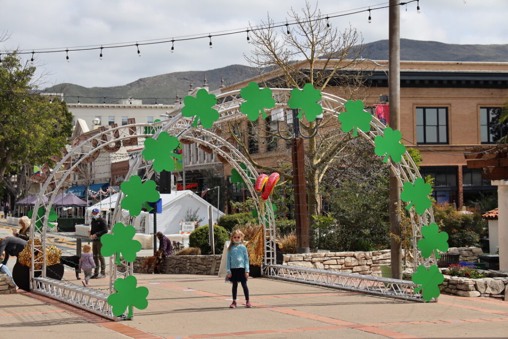 Downtown San Luis Obispo, California is getting ready for the St. Patrick's Day