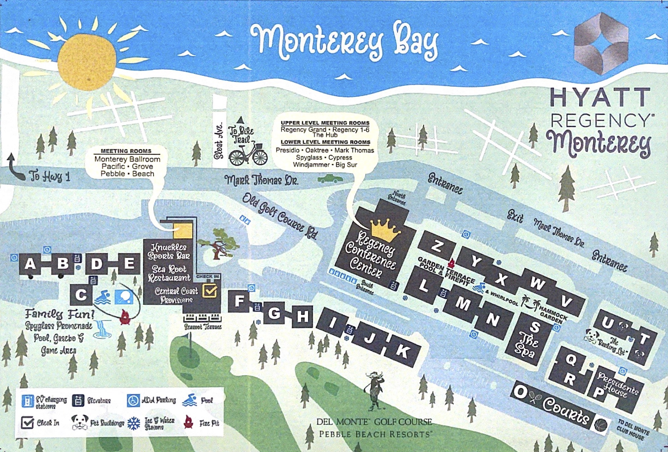 Hyatt Regency Monterey Map
