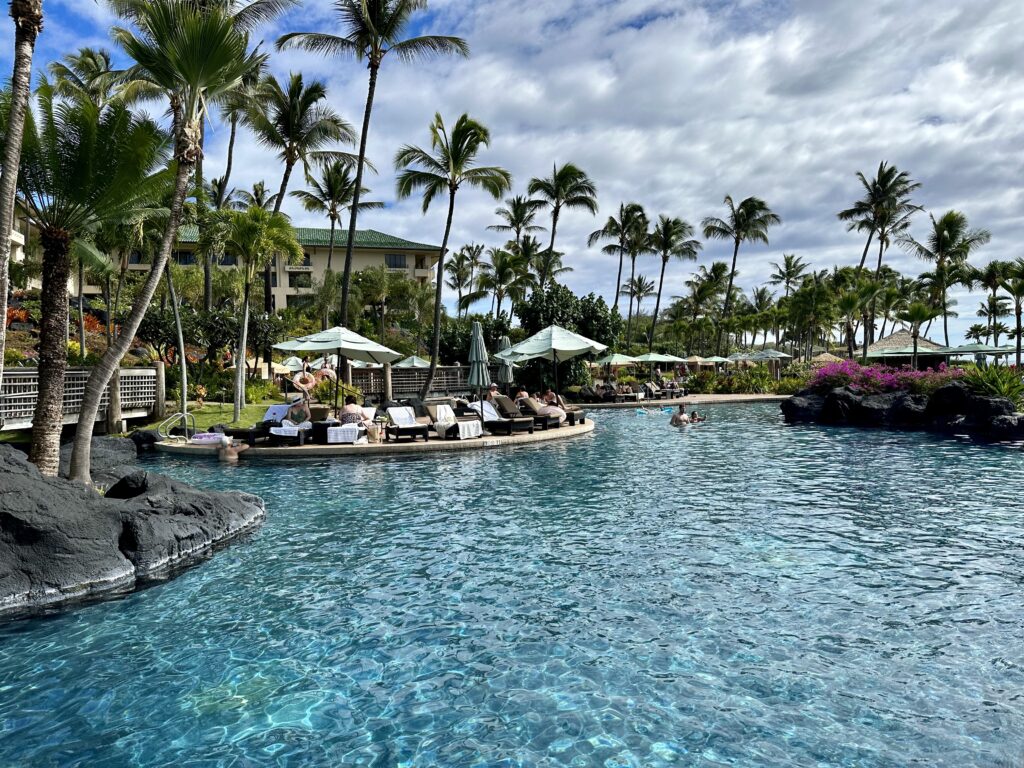 The main pool at Grand Hyatt Kauai