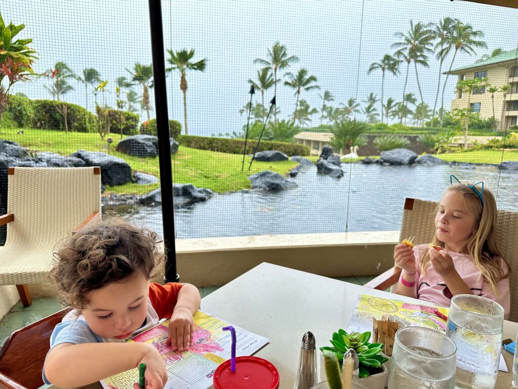 Lunch at Ilima Terrace at Grand Hyatt Kauai