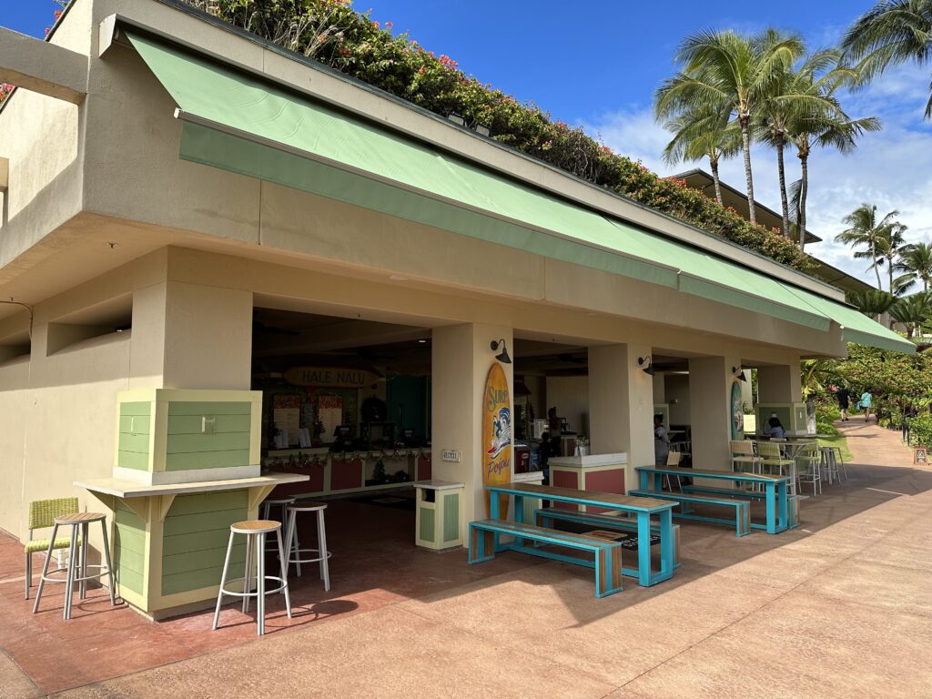 Dining at Hale Nalu cafe (Grand Hyatt Kauai)
