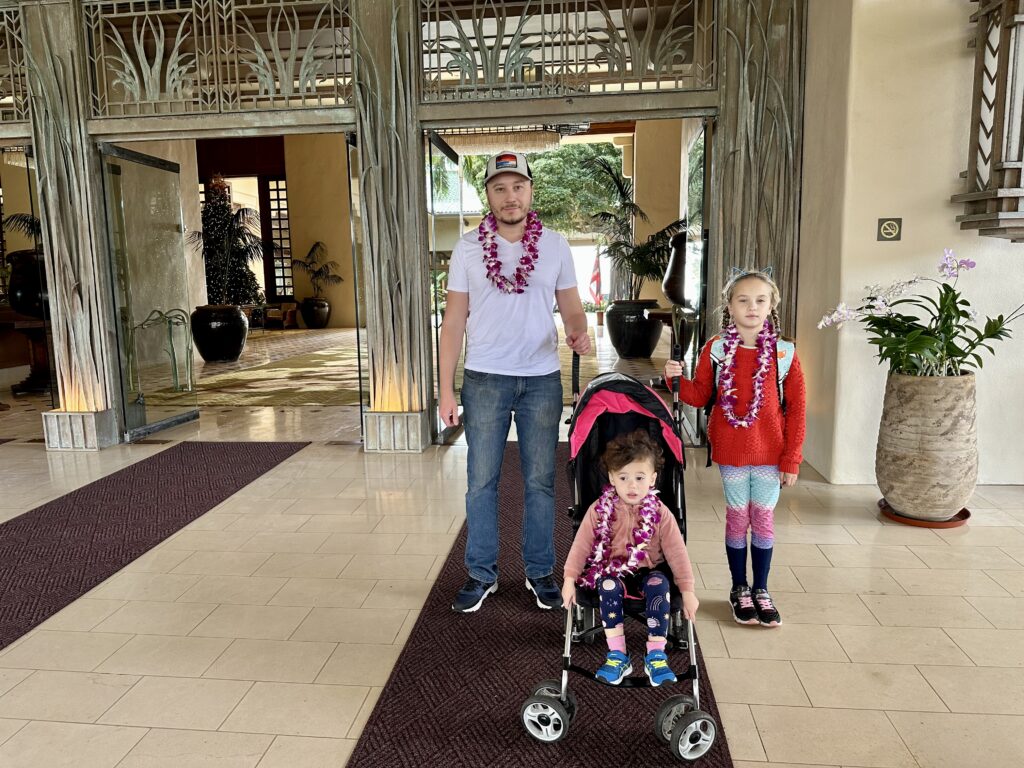 Valet area at the entrance of Grand Hyatt Kauai