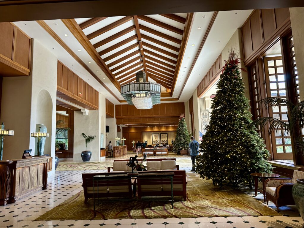 The lobby area of Grand Hyatt Kauai