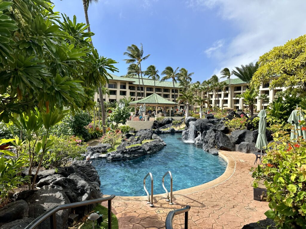 The lazy river at Grand Hyatt Kauai