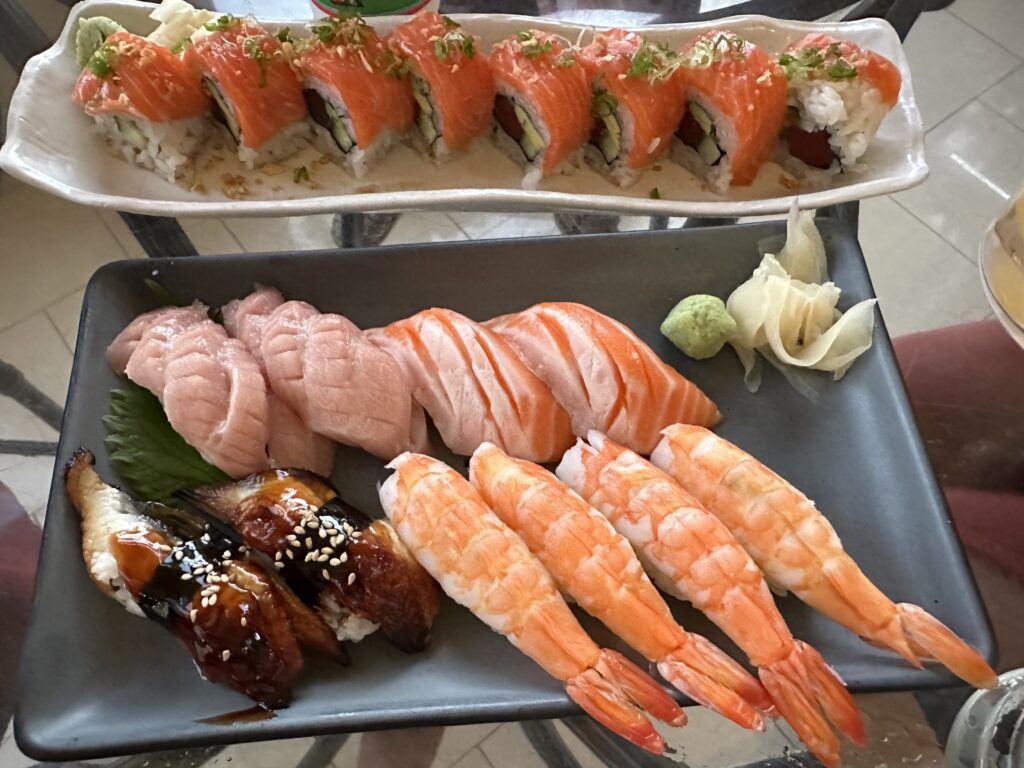 Sushi at the Stevenson's Library at Grand Hyatt Kauai