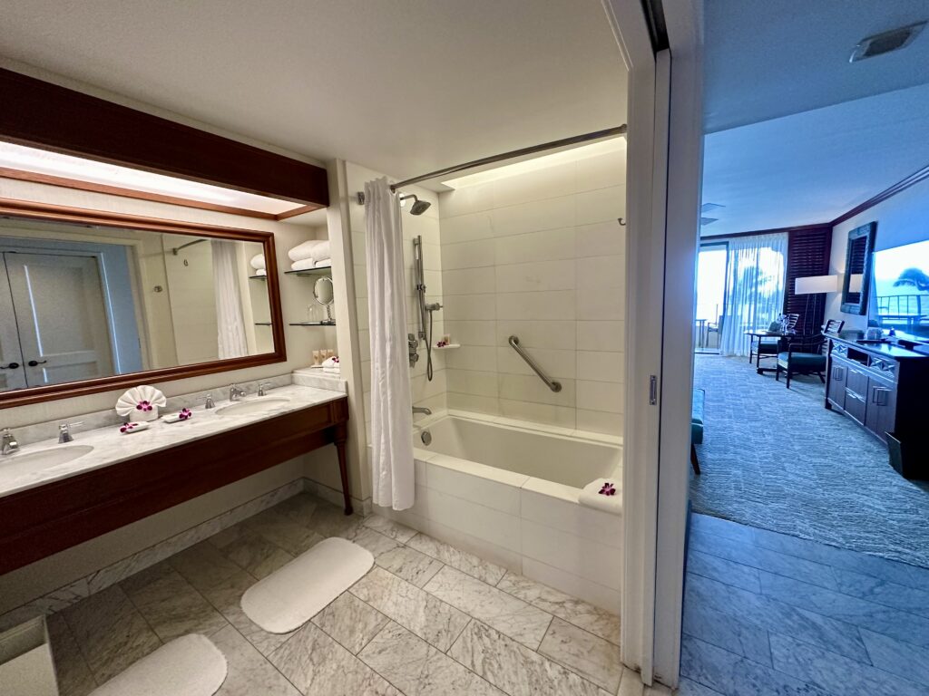 Bathroom in a room at Grand Hyatt Kauai