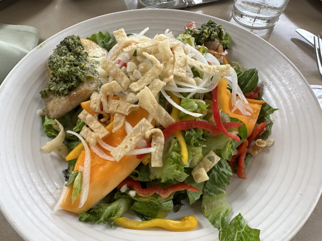 Lunch food at Ilima Terrace at Grand Hyatt Kauai