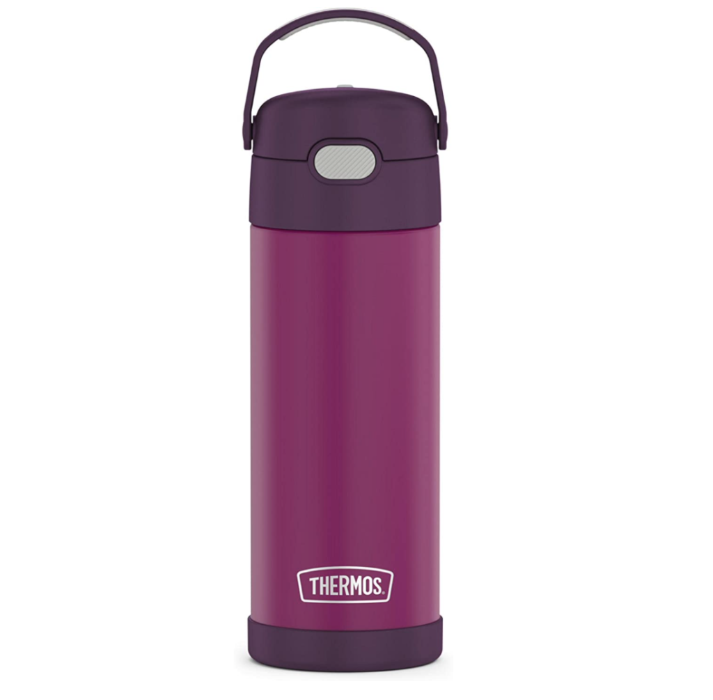 THERMOS FUNTAINER 16 Ounce Stainless Steel Vacuum Insulated Bottle with Wide Spout Lid
