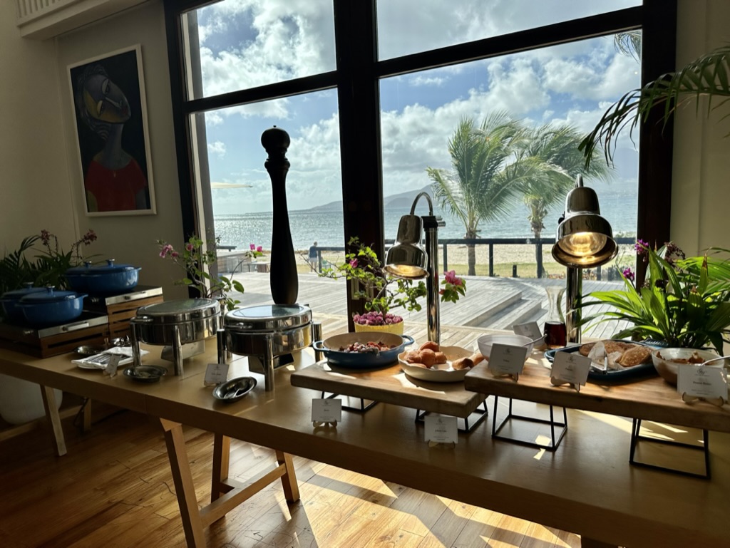 Buffet breakfast at Park Hyatt St. Kitts