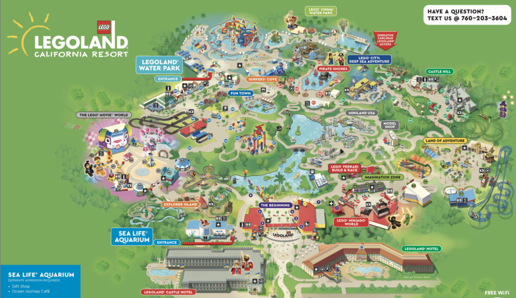 Map of LEGOLAND California Resort