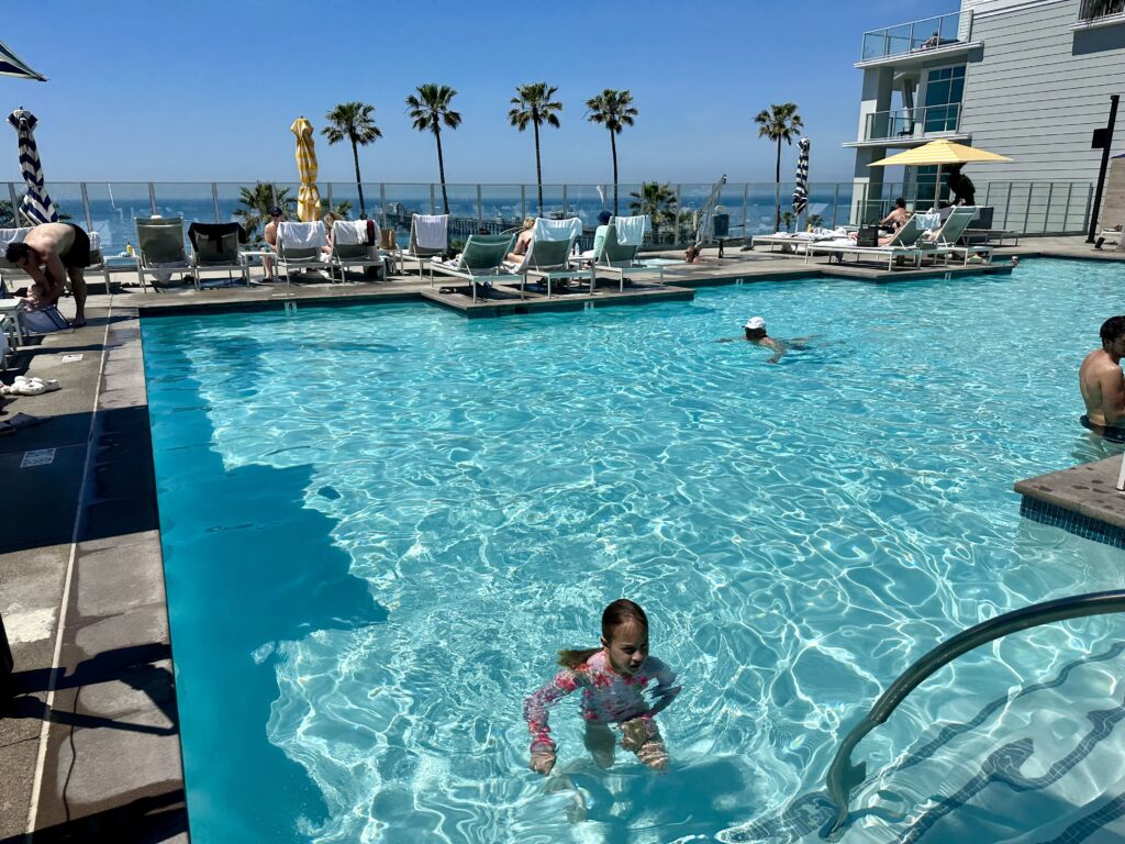 The pool at The Seabird Resort, California