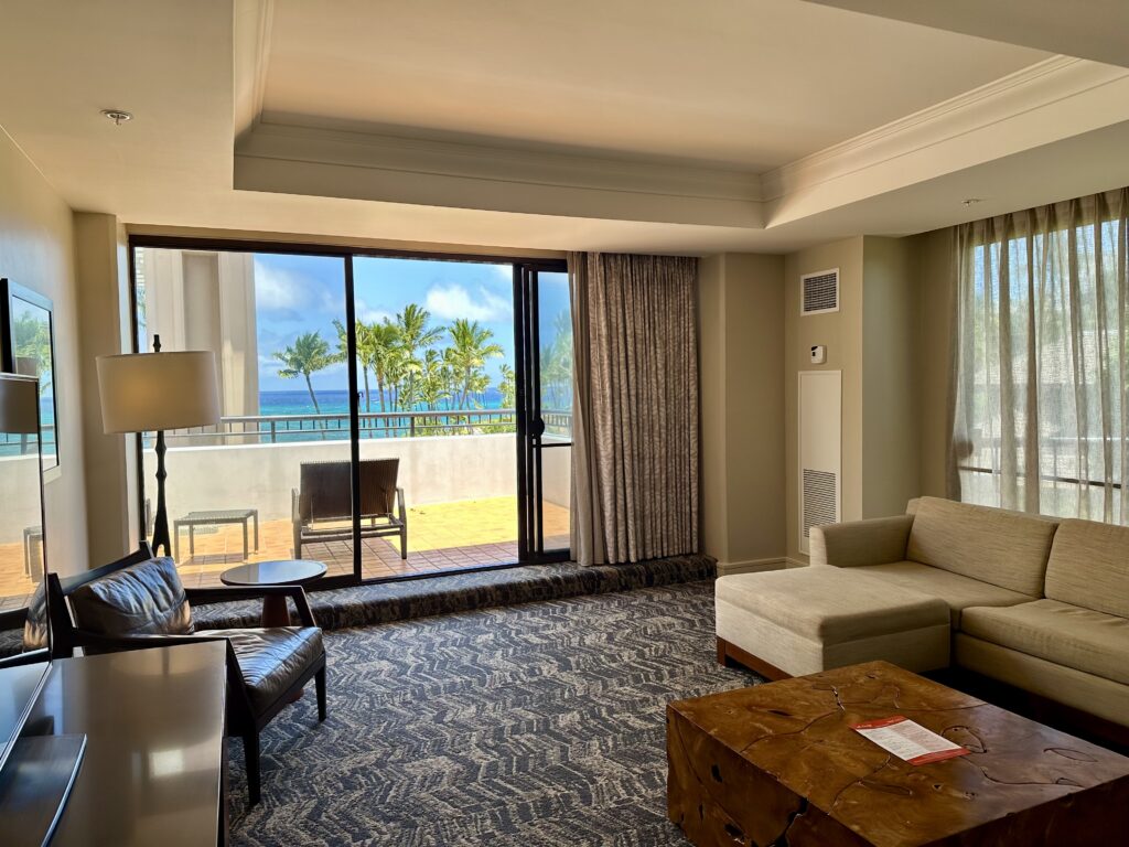 Palace Tower One Bedroom Royal Suite at Hilton Waikoloa Village