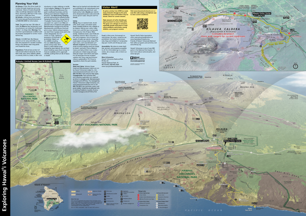 Map of Hawai‘i Volcanoes National Park