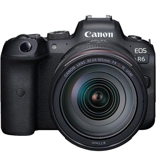 Canon EOS R6 Full-Frame Mirrorless Camera + RF24-105mm F4 L is USM Lens Kit Black