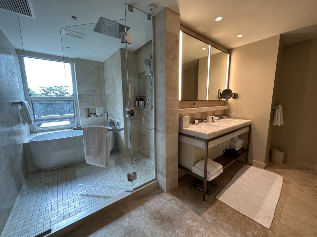 Bathroom at Water Tower Terrace Suite, Park Hyatt Chicago