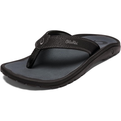 OluKai Ohana Men's Beach Sandals, Quick-Dry Flip-Flop Slides, Water Resistant & Lightweight, Compression Molded Footbed & Ultra-Soft Comfort Fit
