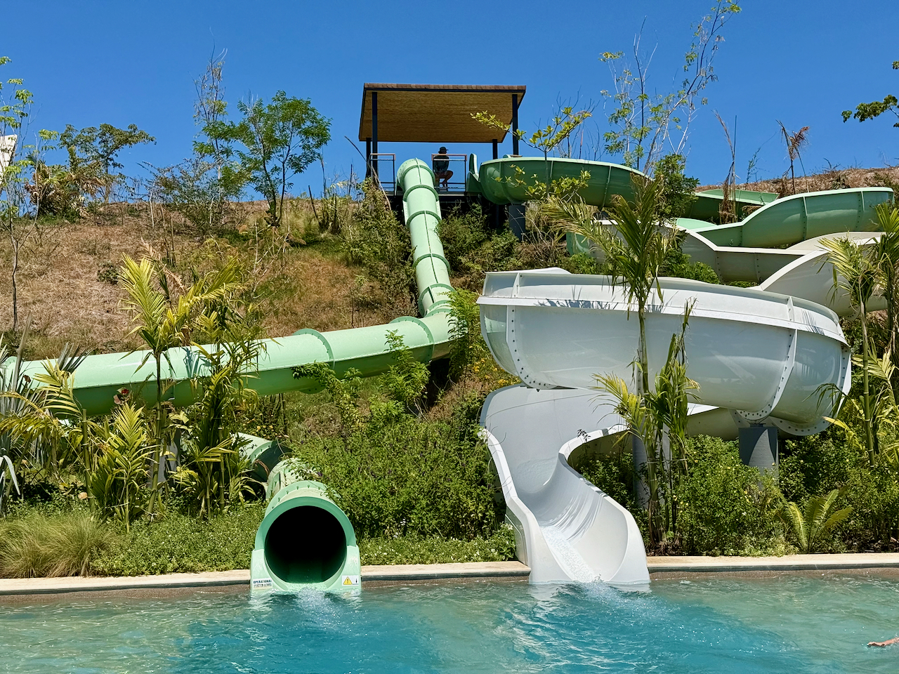 Water slides at Andaz Papagayo