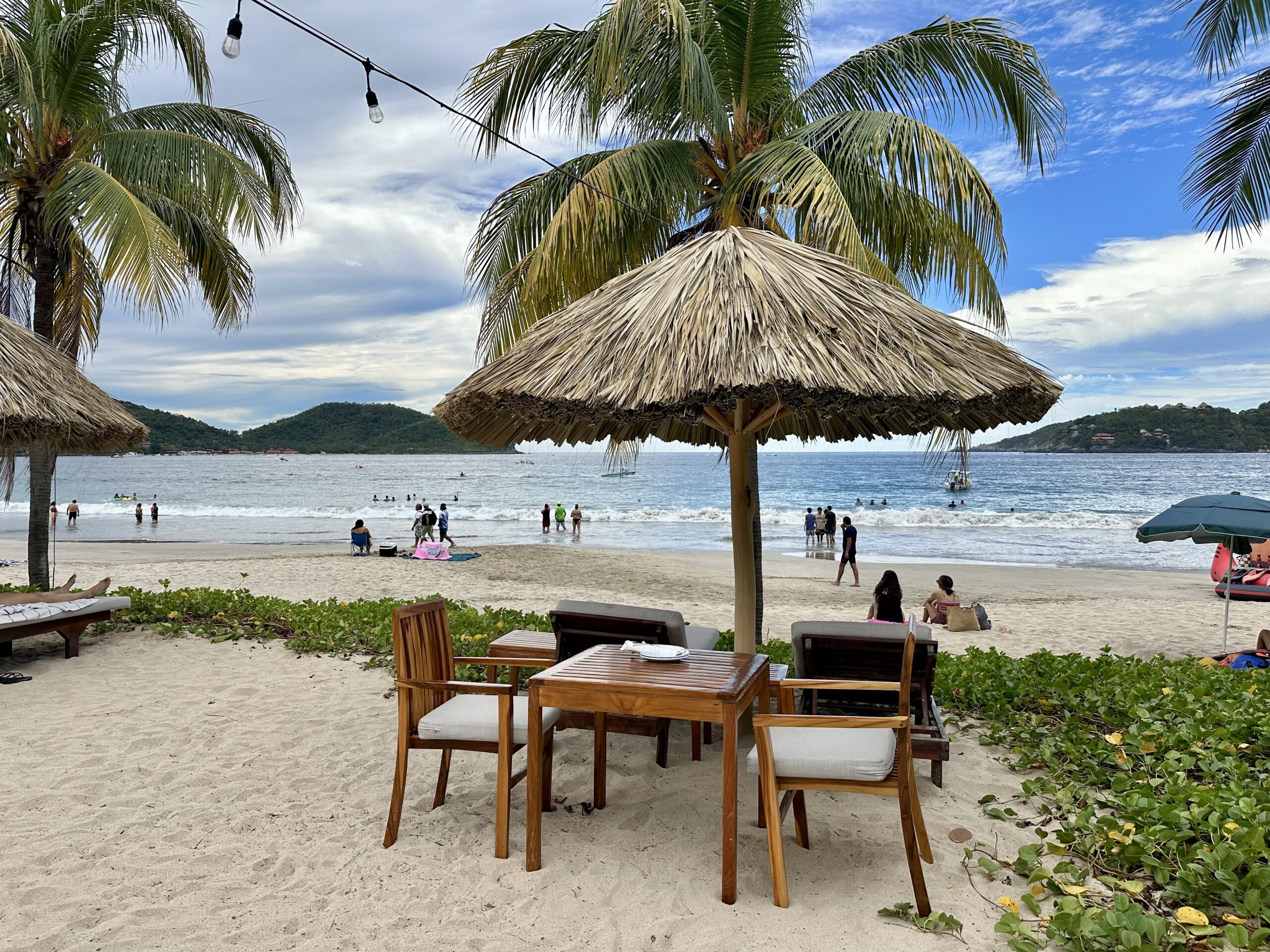 Beach chairs at Thompson Zihuatanejo