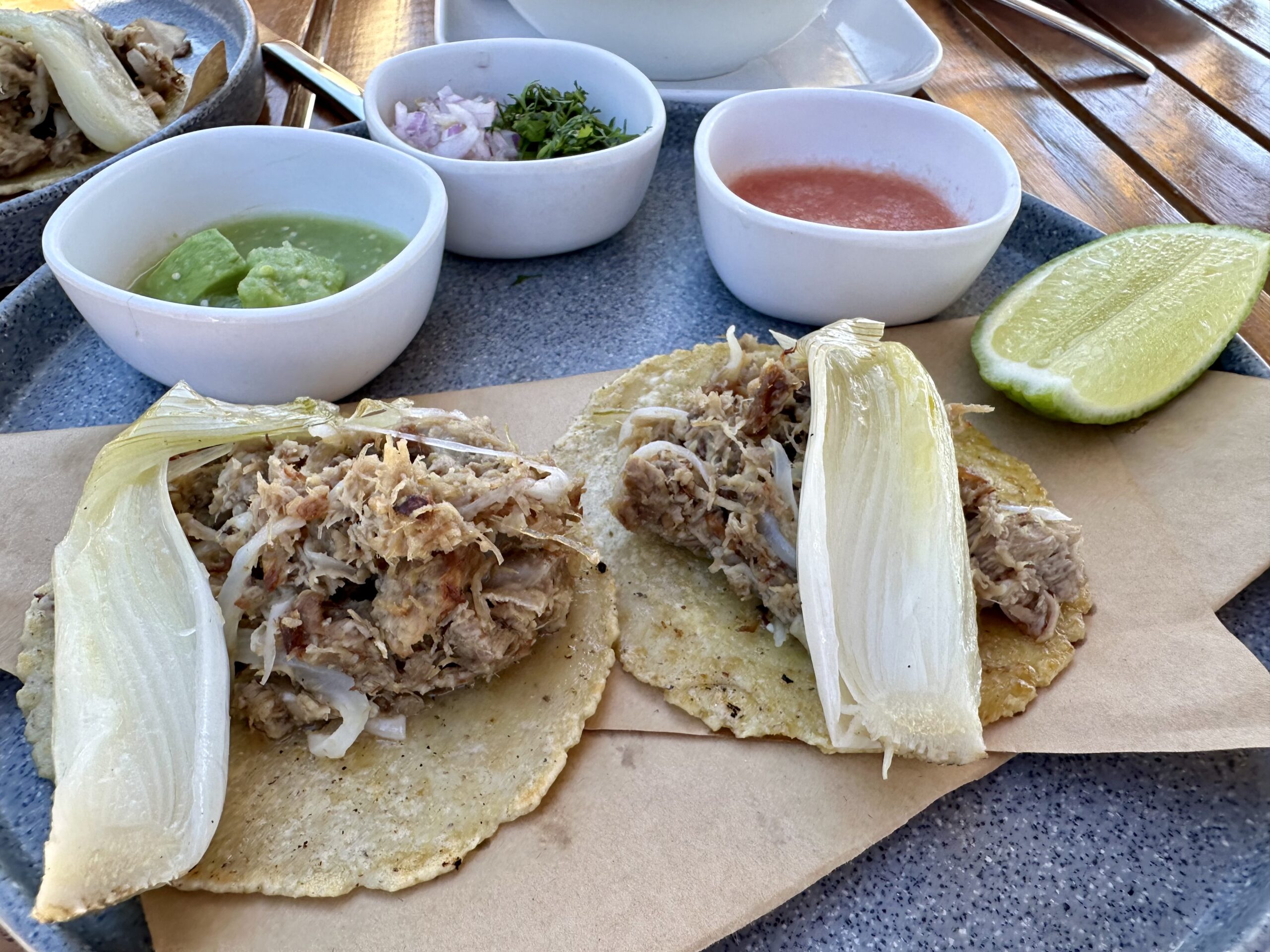 Taco specials at HAO, Thompson Zihuatanejo