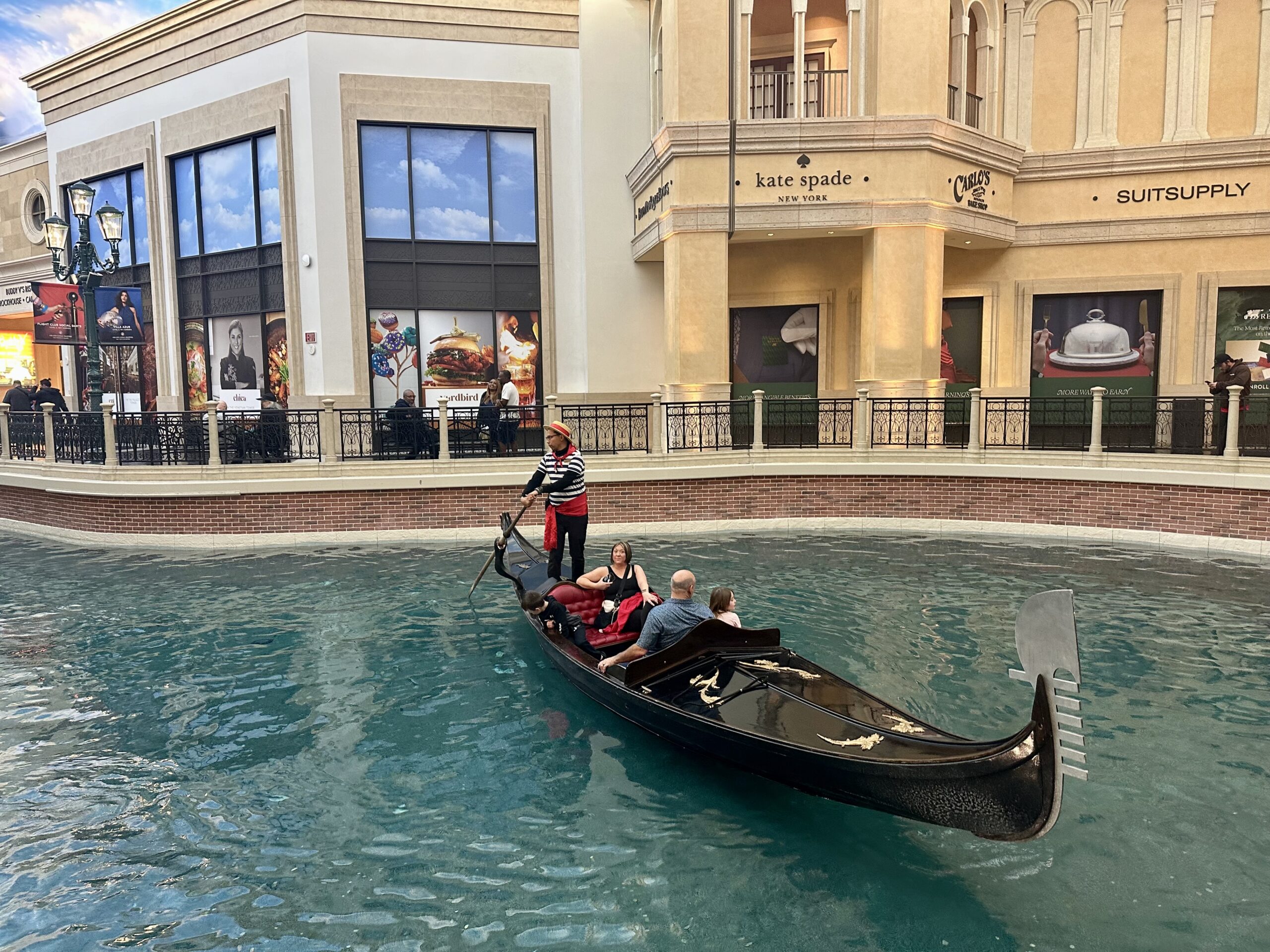 Gondola Ride at the Venetian Resort