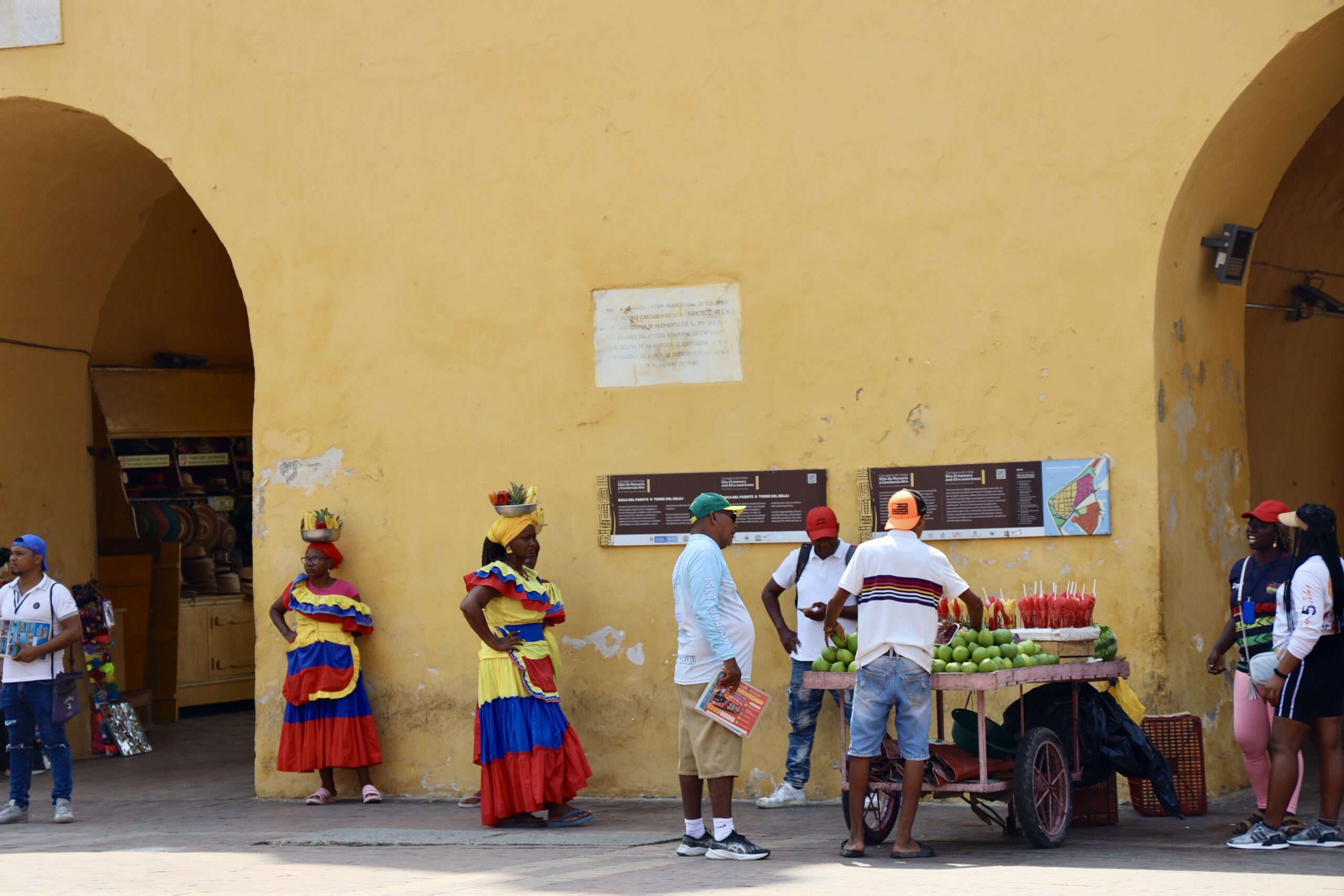 The streets of Cartagena, Colombia