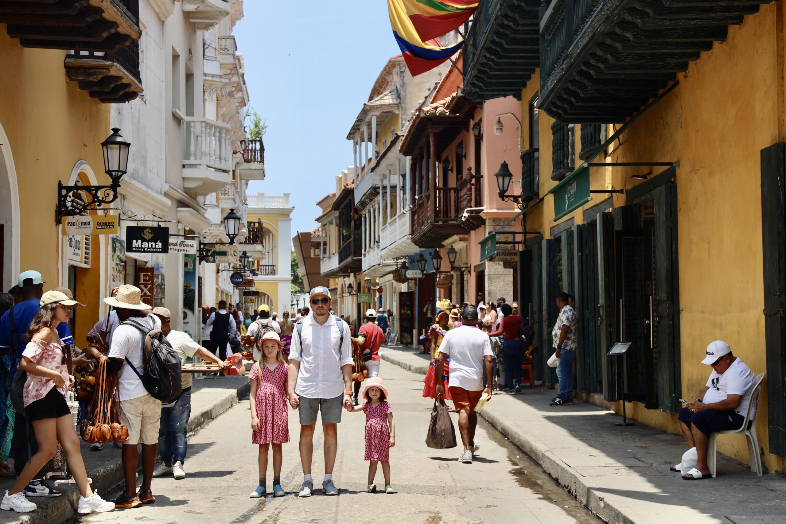 Streets of the Walled Town, Cartagena, Colombia