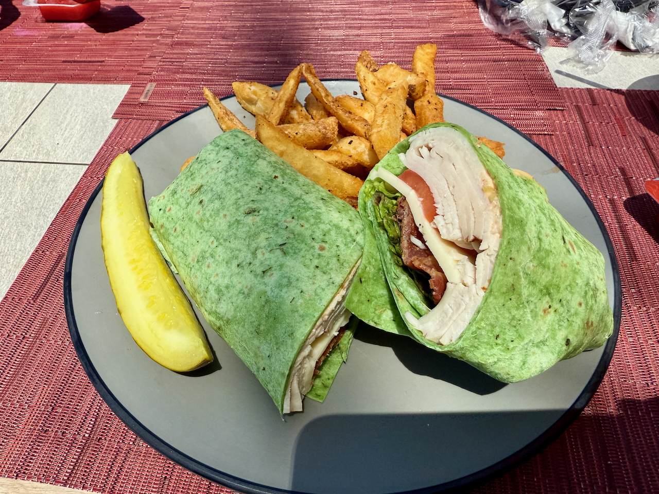 Turkey wrap at Vista Square Kitchen, Grand Hyatt Indian Wells