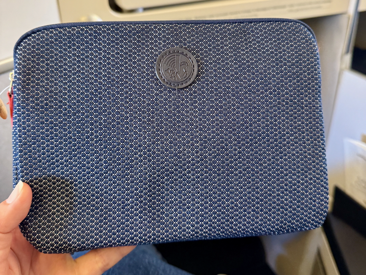 Paris to Los Angeles Air France Business Class amenity kit