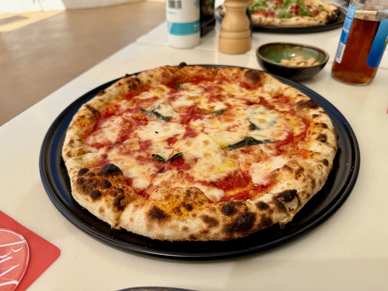 Pizza at Bamboleo restaurant at La Zambra hotel