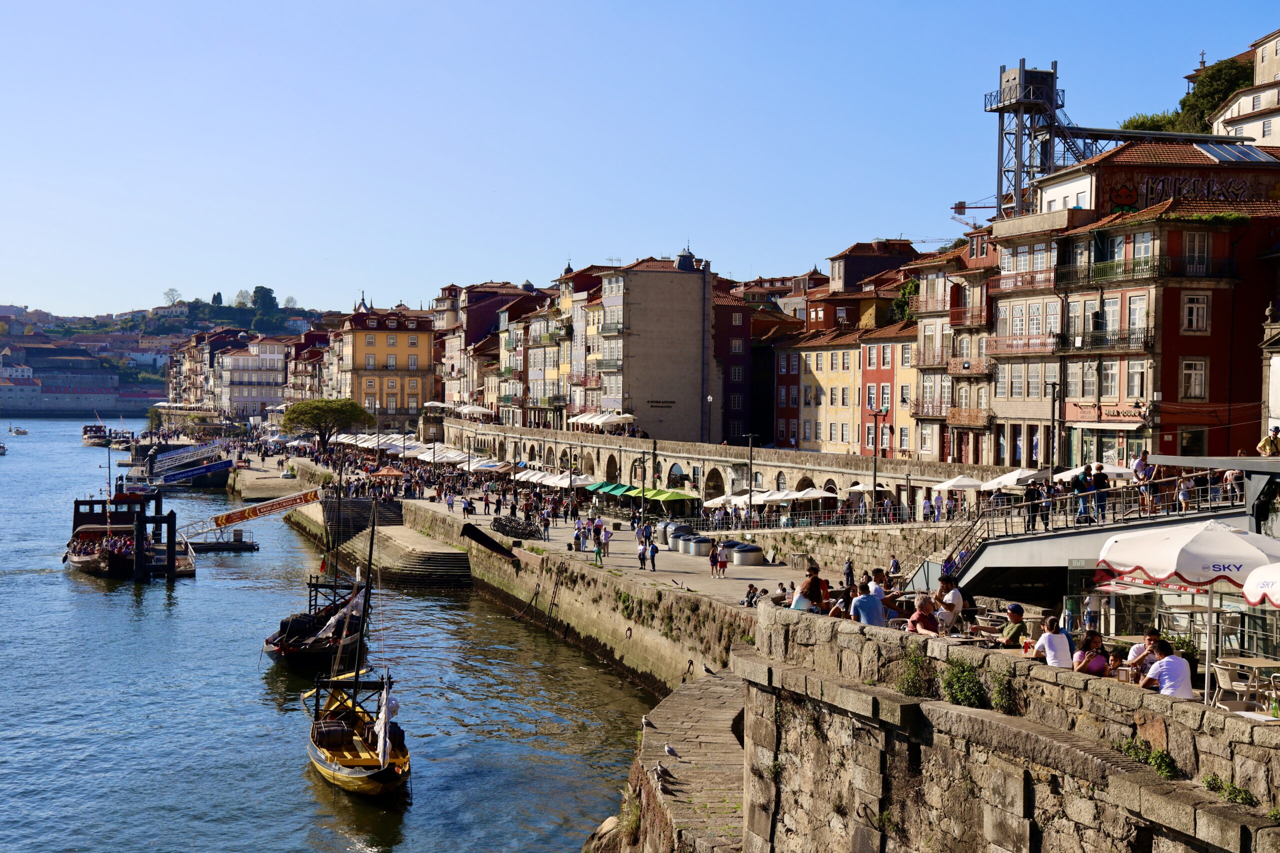 The historic Ribeira district along the Douro River